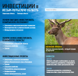 Инвестиции в Иссык-Кульскую область