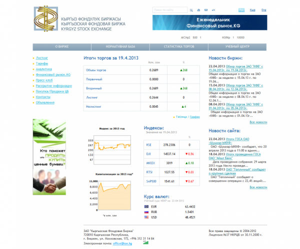 Кыргызская Фондовая Биржа